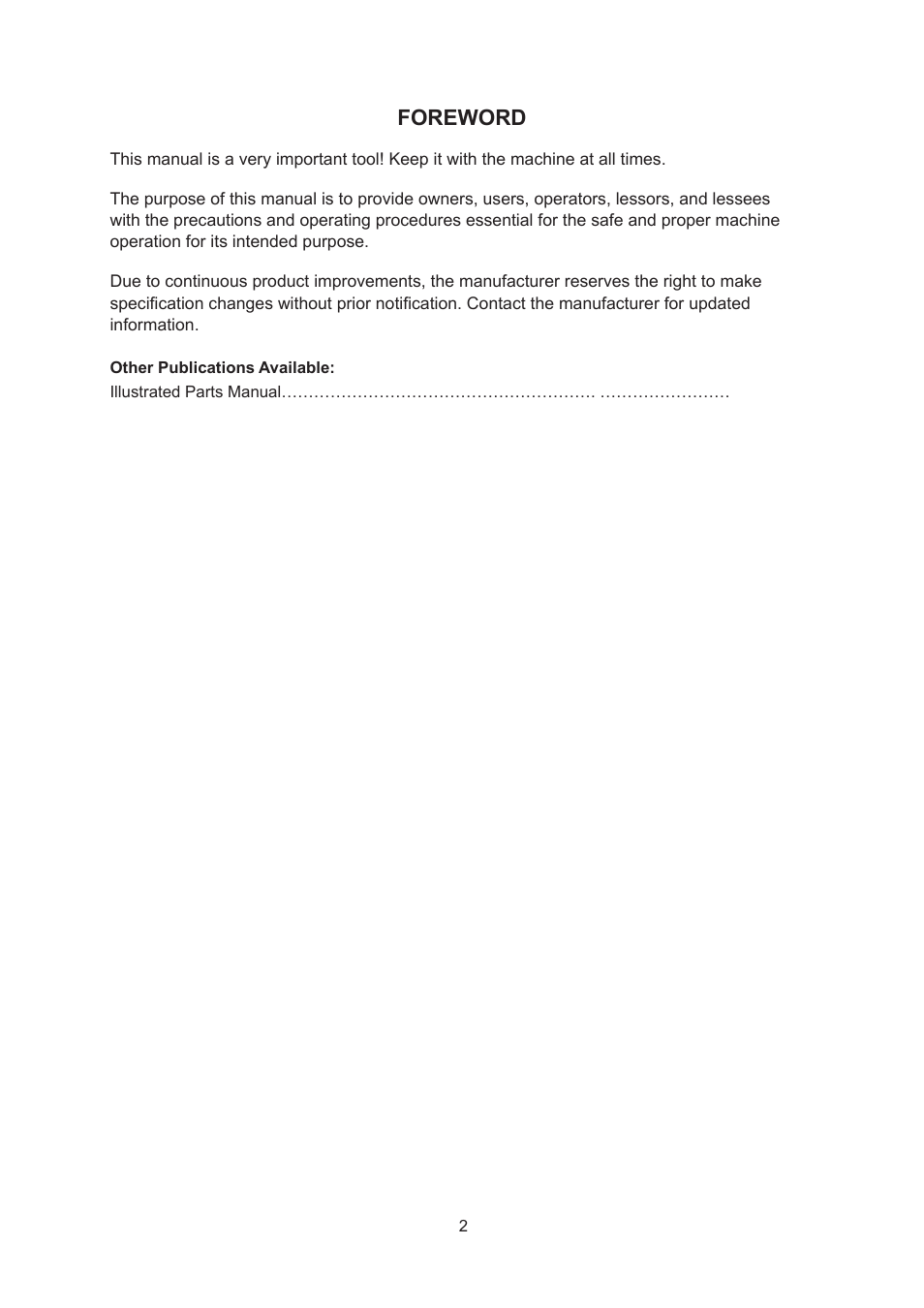 Foreword | Snorkel SPM20 CE-sn0001+ User Manual | Page 5 / 64