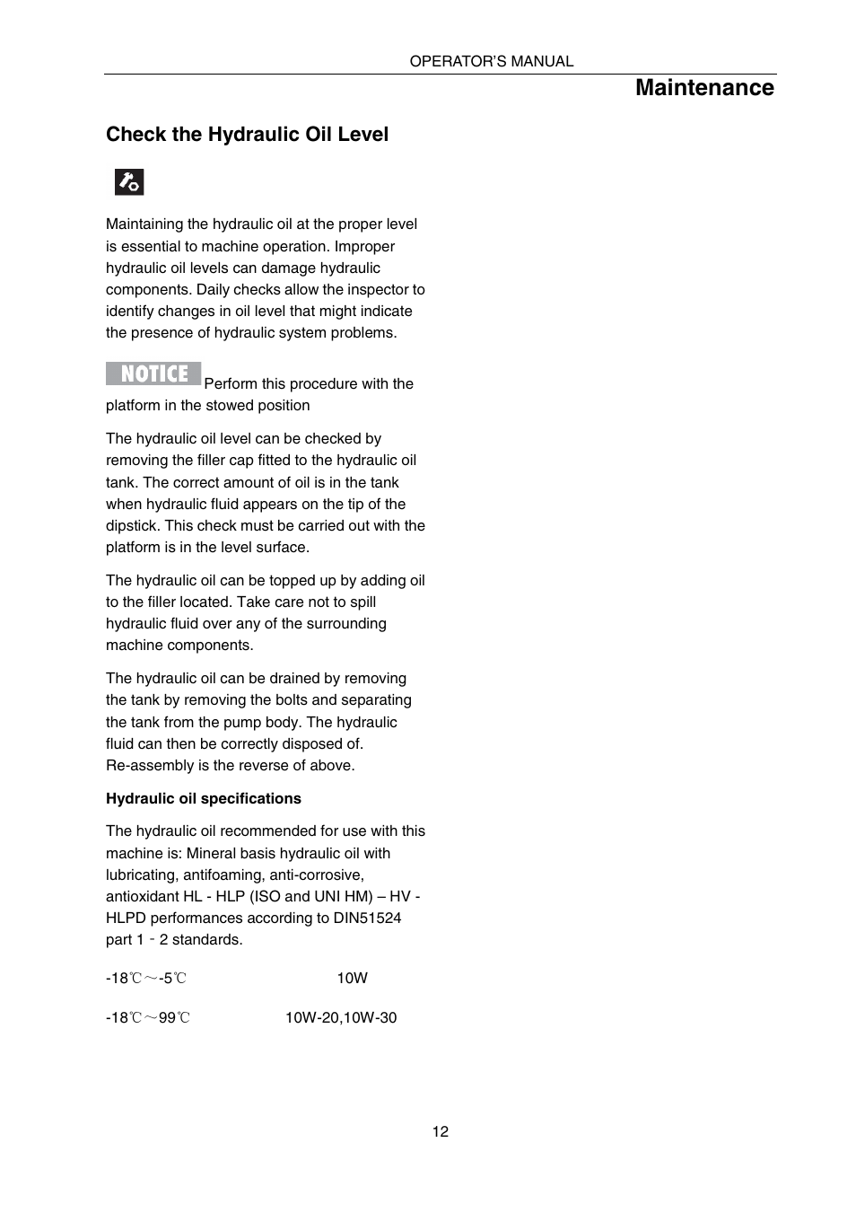 Maintenance | Snorkel SPX10 User Manual | Page 16 / 38