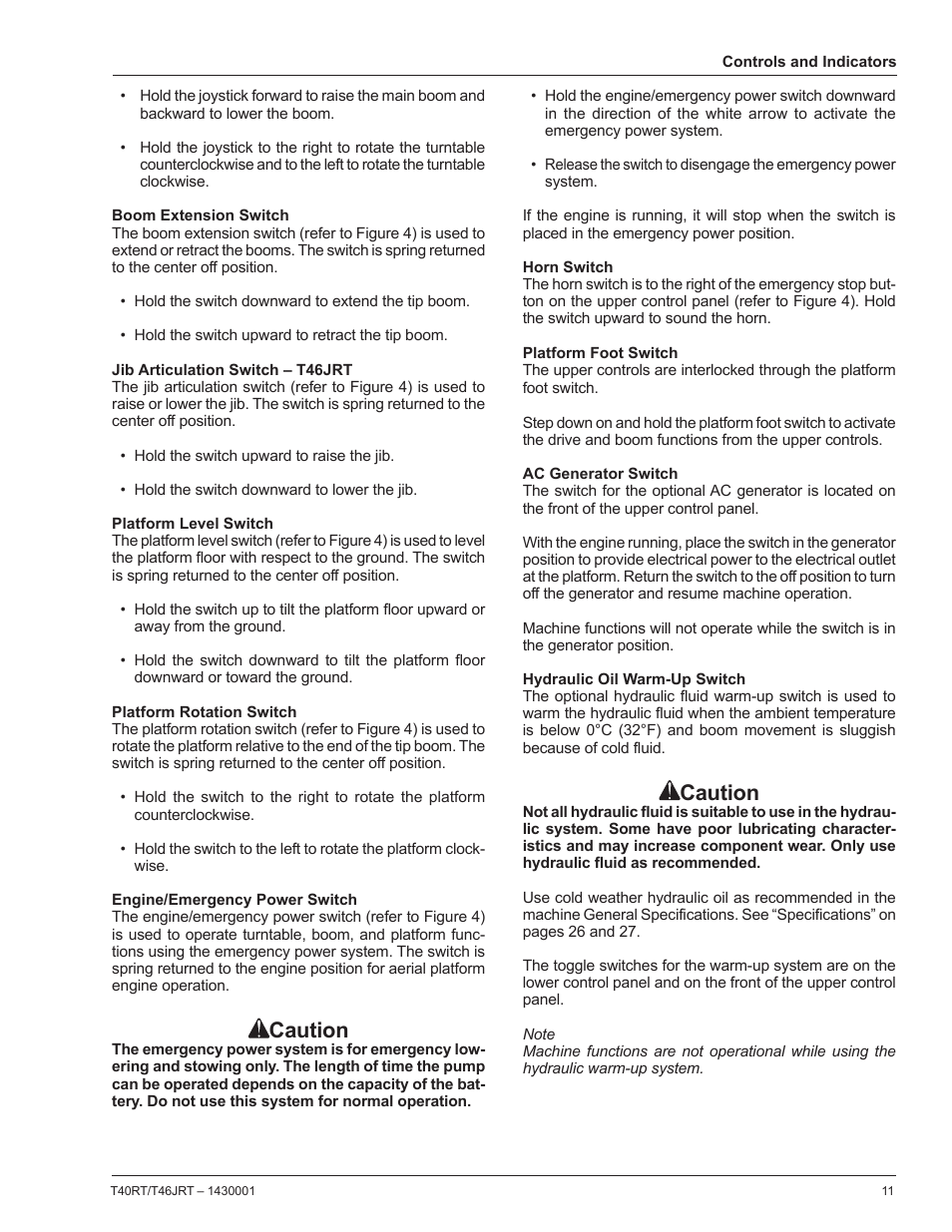 Caution | Snorkel T46JRT User Manual | Page 13 / 30