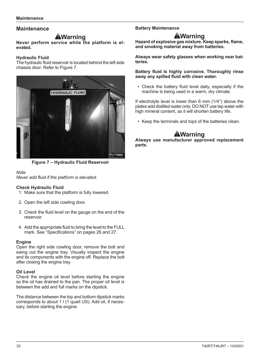 Warning | Snorkel T46JRT User Manual | Page 22 / 30