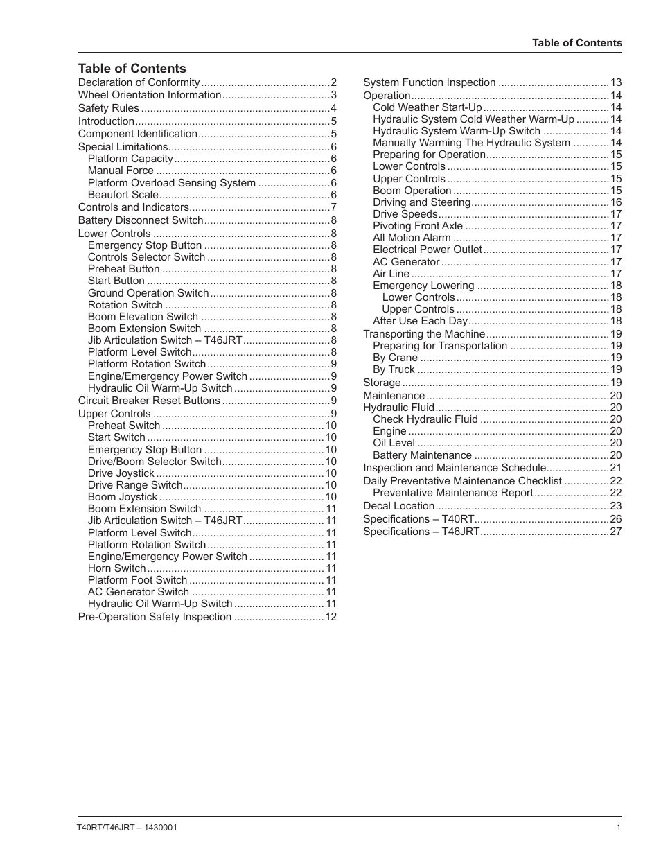 Snorkel T46JRT User Manual | Page 3 / 30