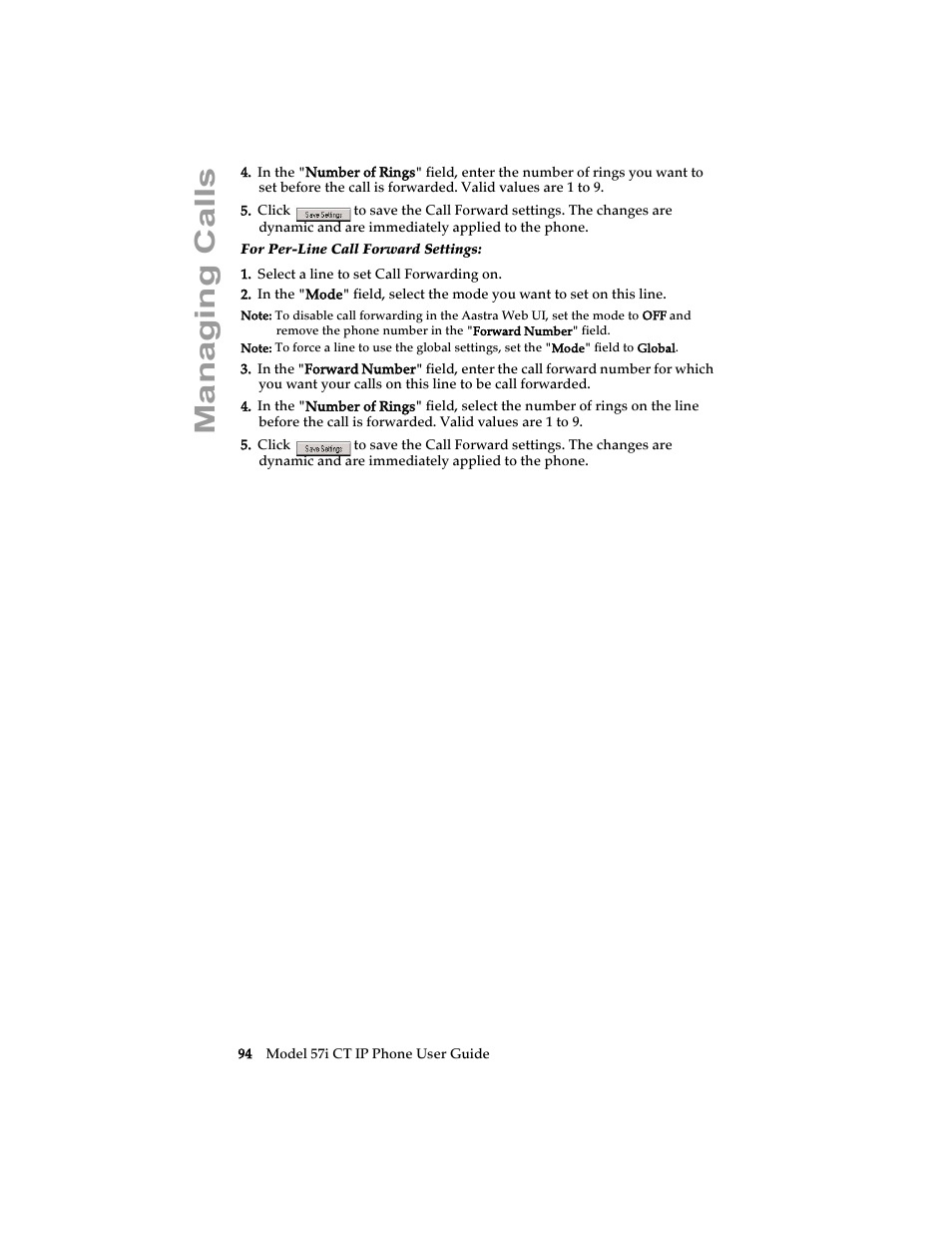 Managing calls | Aastra Telecom 57i CT IP Phone User Manual | Page 102 / 166