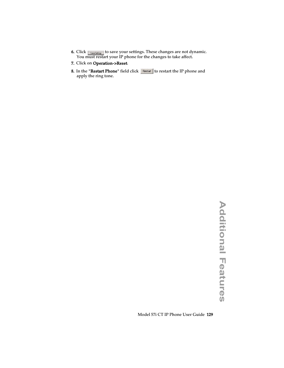 Additional features | Aastra Telecom 57i CT IP Phone User Manual | Page 137 / 166