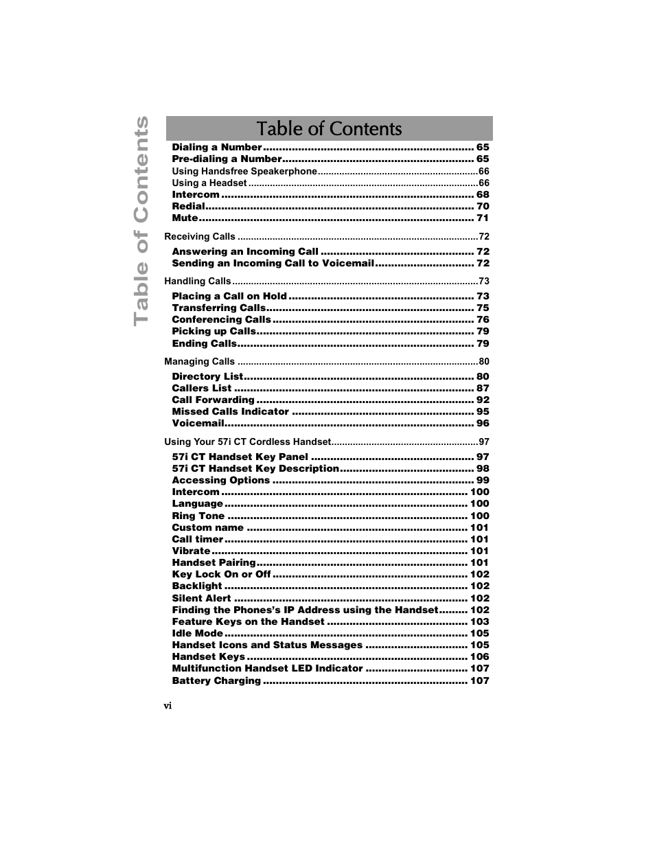 Aastra Telecom 57i CT IP Phone User Manual | Page 6 / 166