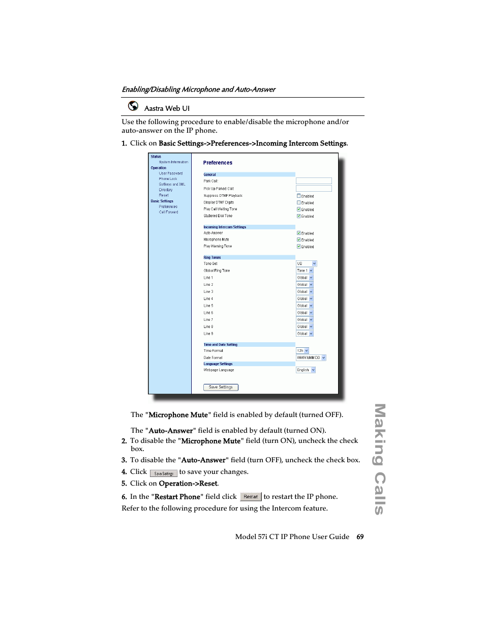 Making calls | Aastra Telecom 57i CT IP Phone User Manual | Page 77 / 166