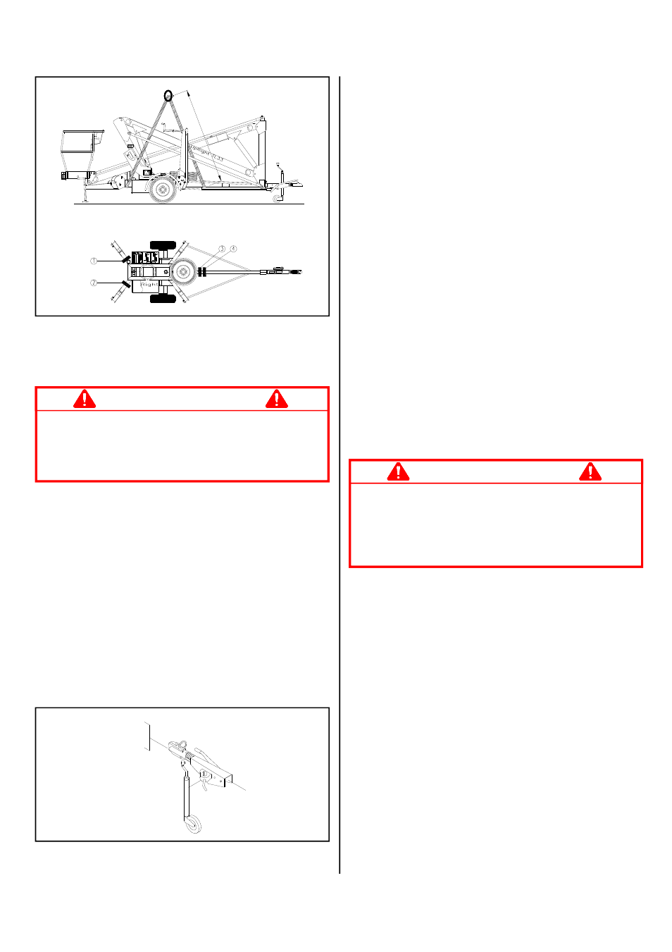 Caution, 8figure 6: lifting the tl33, By road | Figure 7: allowable tow hitch height | Snorkel TL33-sn1001-1946 User Manual | Page 8 / 16