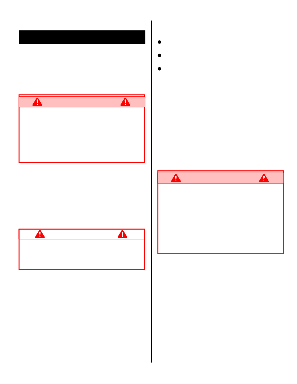 Warning, Warning caution, Maintenance | Snorkel TL33-sn1947+ User Manual | Page 9 / 16