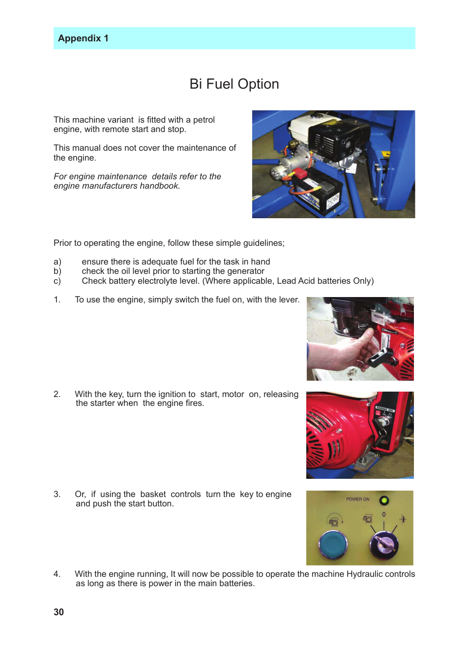 Bi fuel option | Snorkel TL37-sn7000+V-1 User Manual | Page 34 / 38