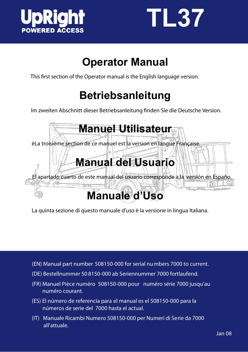 Snorkel TL37-sn7000+V-2 User Manual | 174 pages