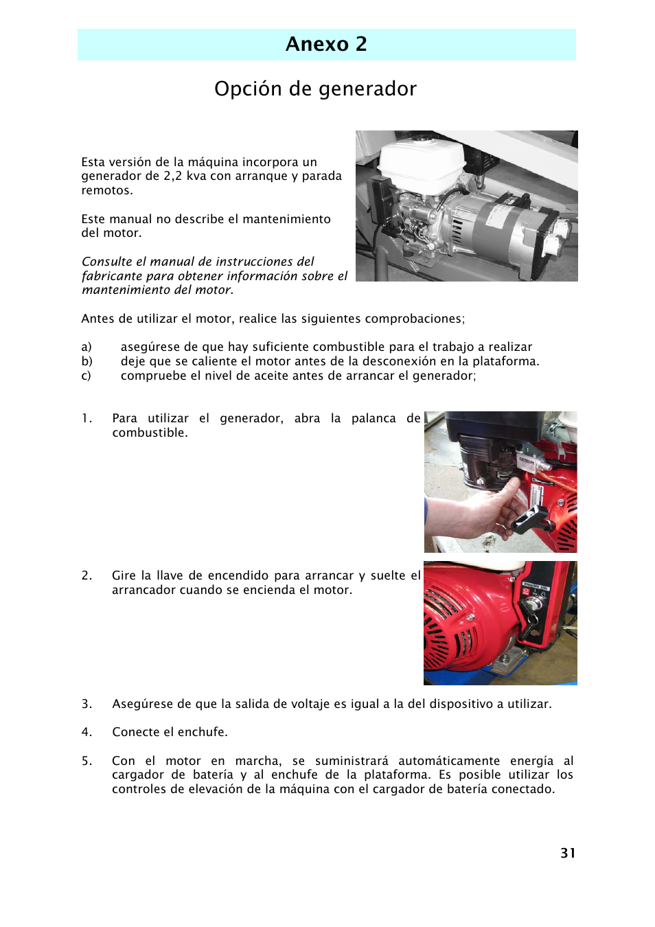 Opción de generador anexo 2 | Snorkel TL37-sn7000+V-2 User Manual | Page 137 / 174