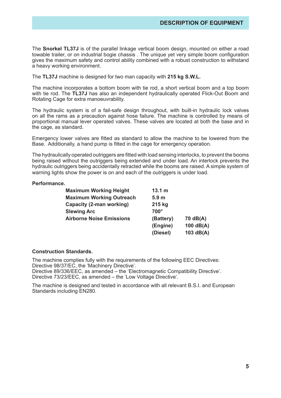 Snorkel TL37J-sn7500 User Manual | Page 9 / 38