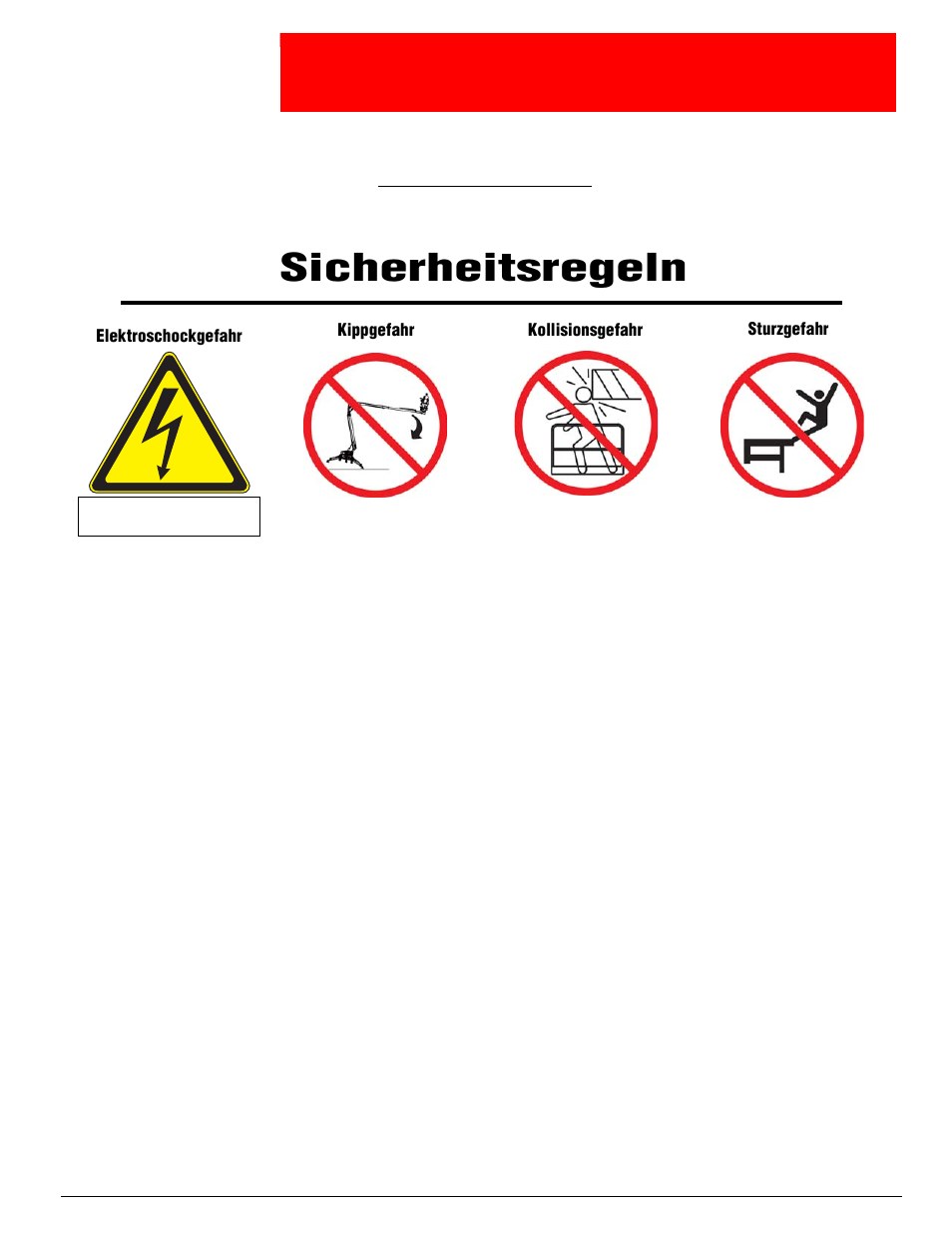 Etriebsanleitung, Warnung, Sicherheitsregeln | Snorkel TL38-sn1754+CE User Manual | Page 23 / 93