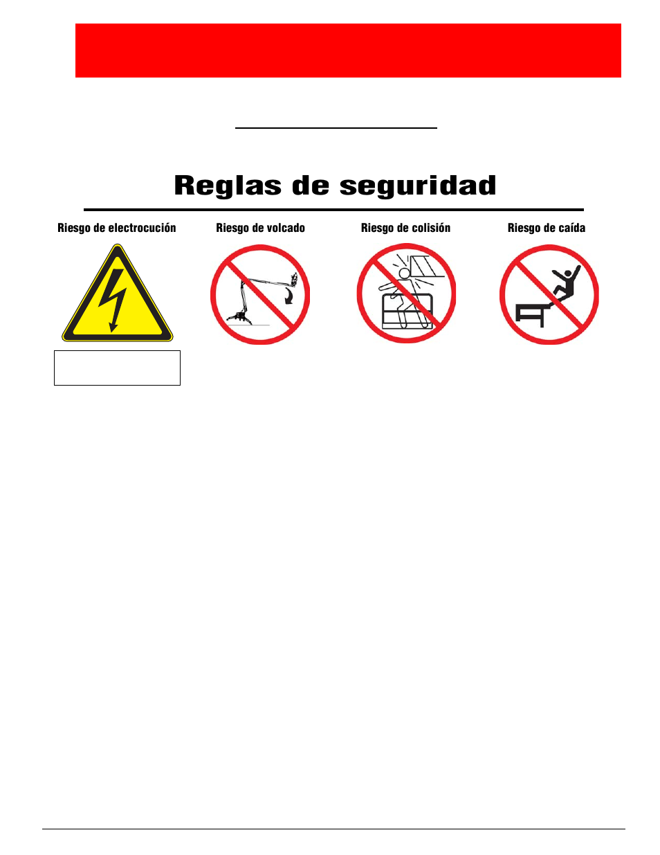 Anual, Funcionamiento, Advertencia | Reglas de seguridad | Snorkel TL38-sn1754+CE User Manual | Page 59 / 93