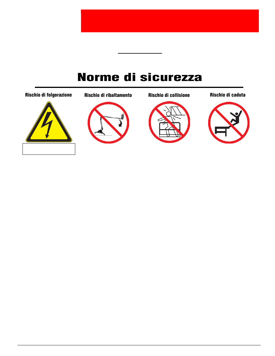 Anuale, Avviso, Norme di sicurezza | Snorkel TL38-sn1754+CE User Manual | Page 77 / 93
