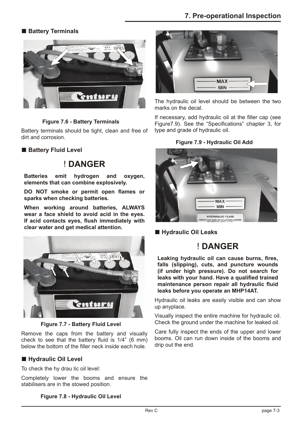 Danger | Snorkel TL39T User Manual | Page 43 / 84