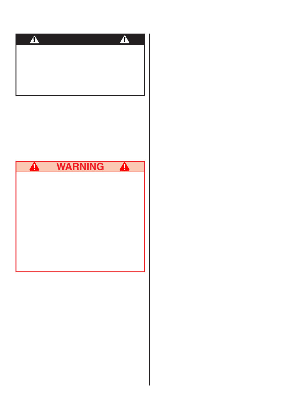 Warning danger | Snorkel TL49-sn1001+ User Manual | Page 6 / 16