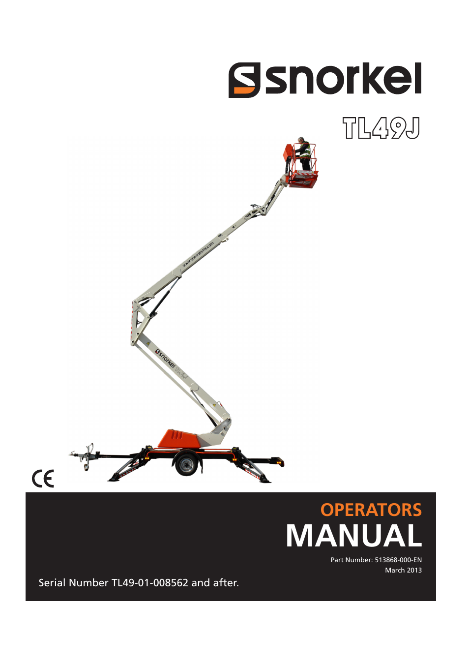 Snorkel TL49J-01-sn008562+ User Manual | 40 pages