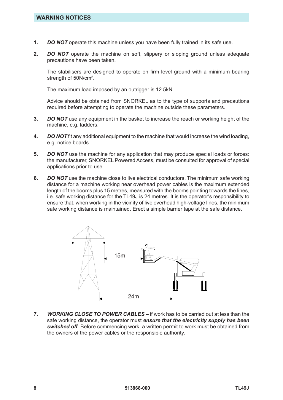 Snorkel TL49J-01-sn008562+ User Manual | Page 12 / 40