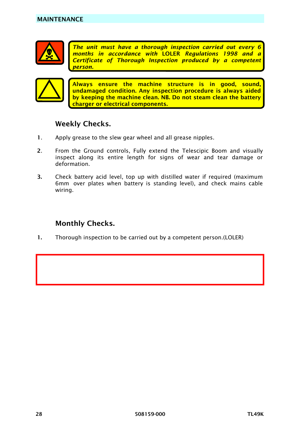 Snorkel TL49K-sn8000 User Manual | Page 32 / 184