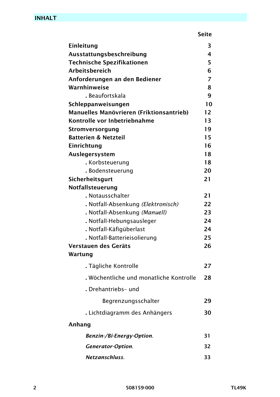 Snorkel TL49K-sn8500+ User Manual | Page 42 / 184