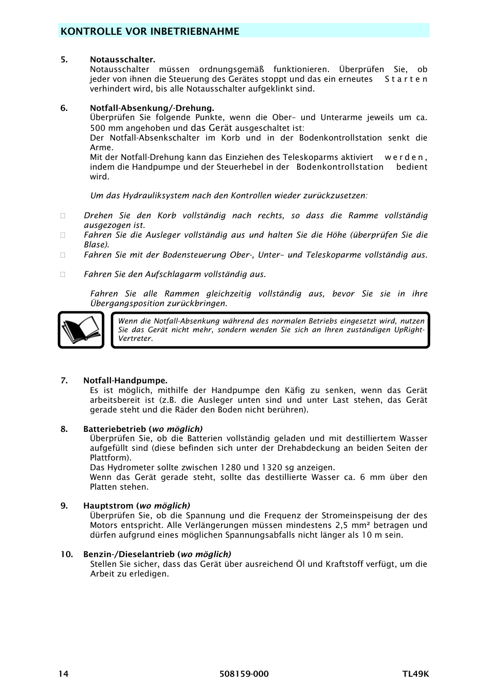 Snorkel TL49K-sn8500+ User Manual | Page 54 / 184