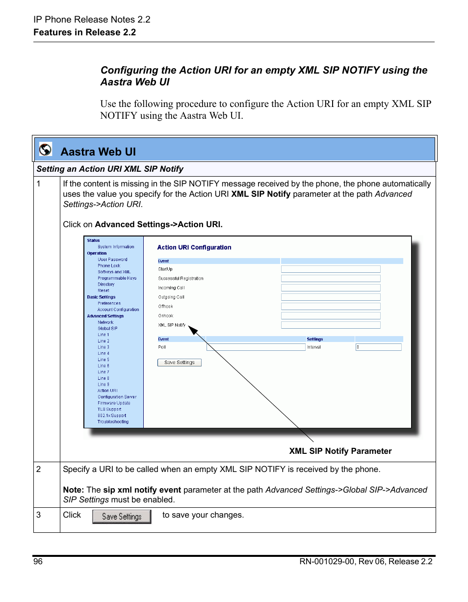 Aastra web ui | Aastra Telecom REV 06 User Manual | Page 100 / 146