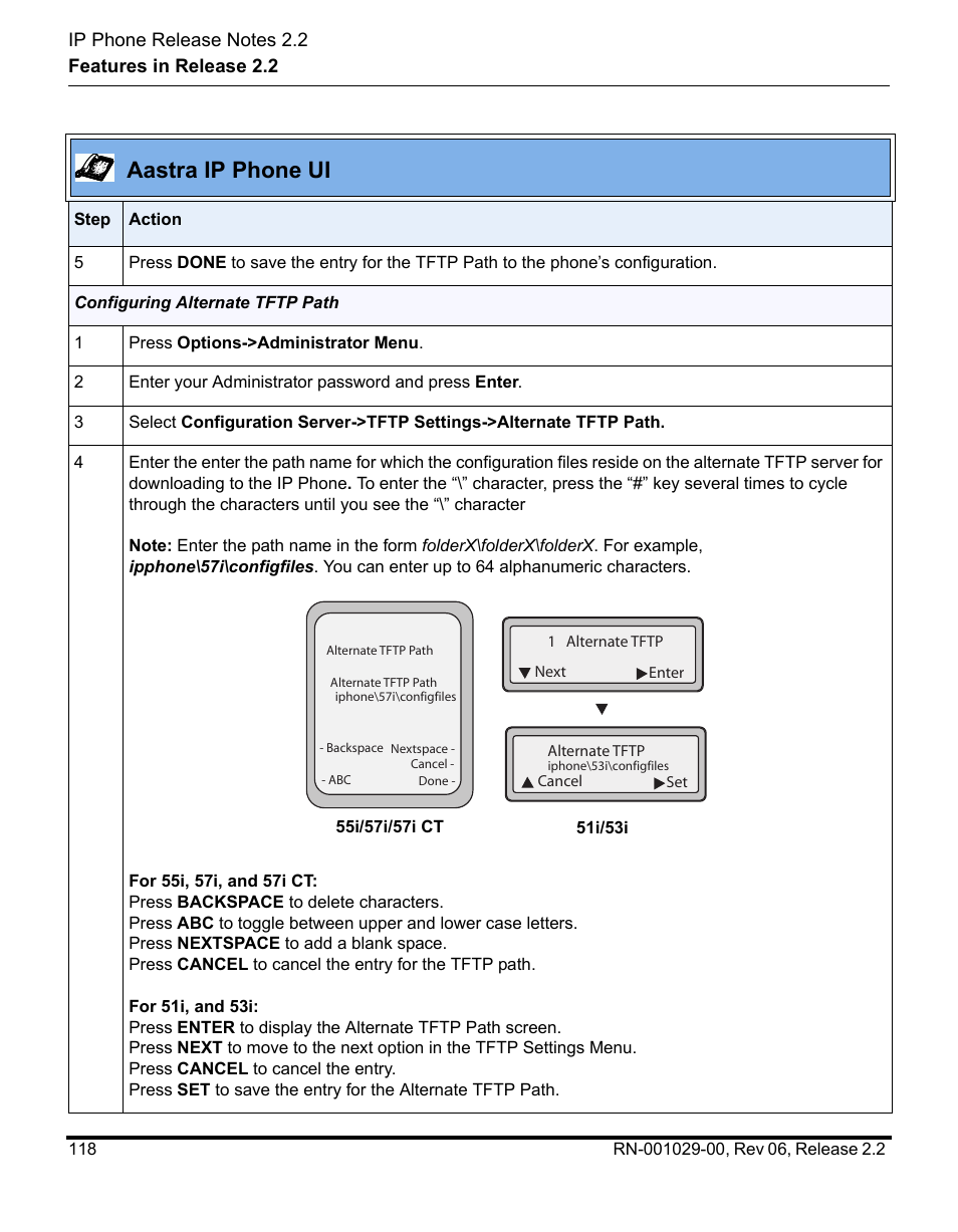 Aastra ip phone ui | Aastra Telecom REV 06 User Manual | Page 122 / 146