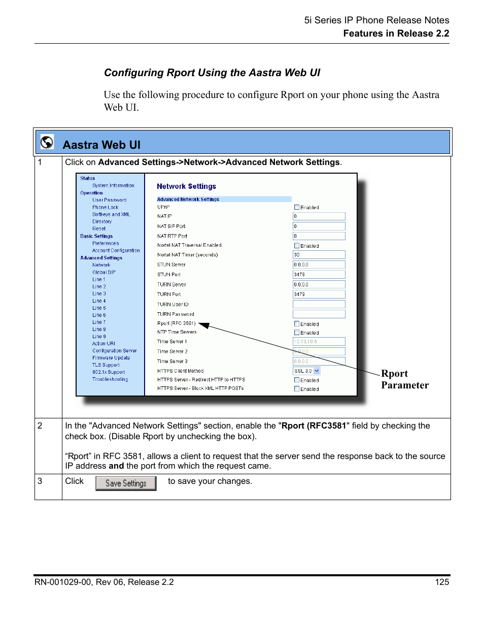 Aastra web ui | Aastra Telecom REV 06 User Manual | Page 129 / 146