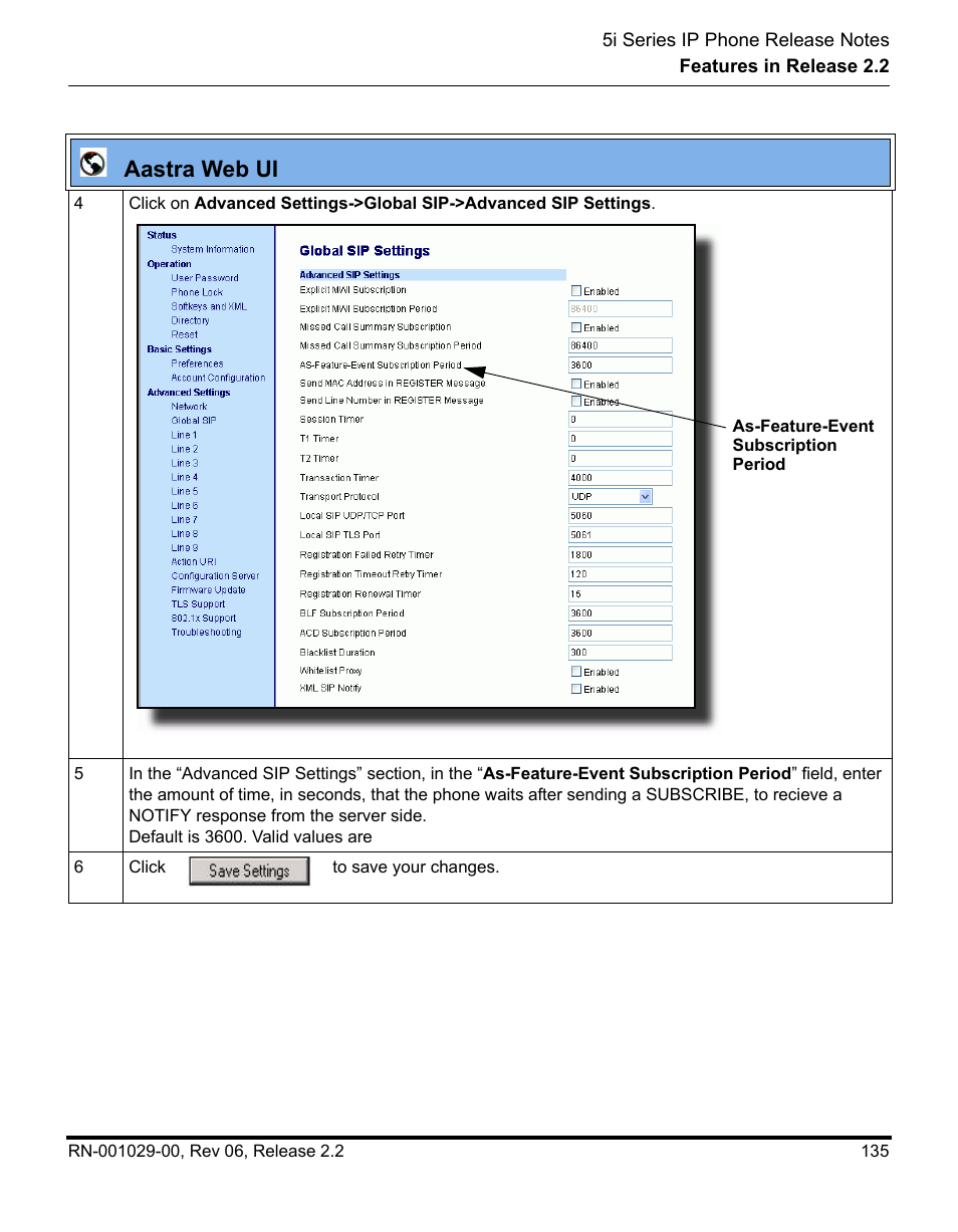 Aastra web ui | Aastra Telecom REV 06 User Manual | Page 139 / 146