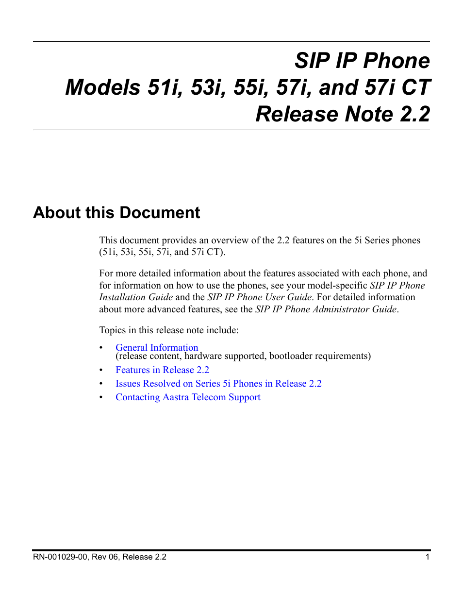 About this document | Aastra Telecom REV 06 User Manual | Page 5 / 146