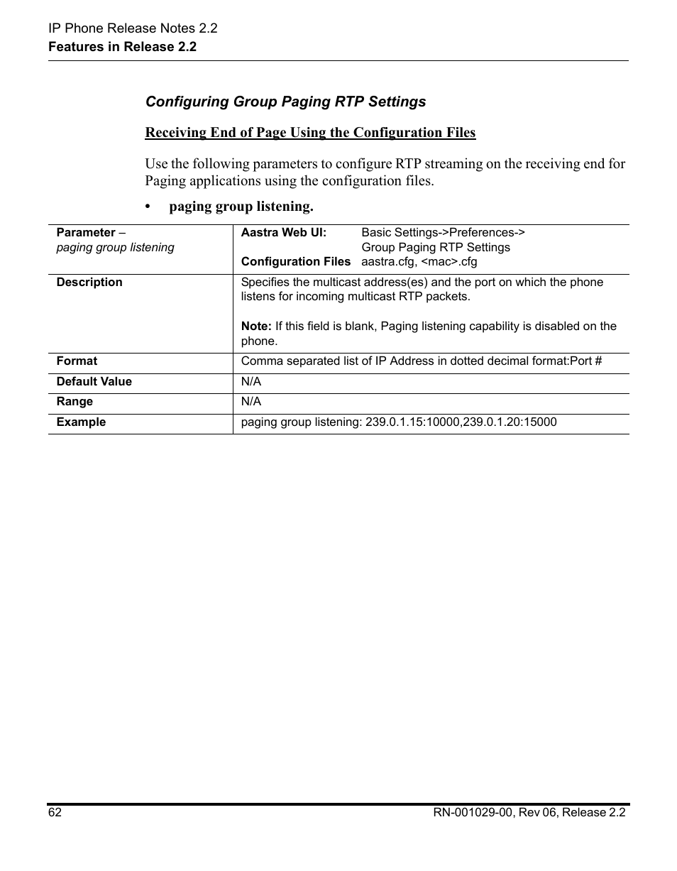 Aastra Telecom REV 06 User Manual | Page 66 / 146