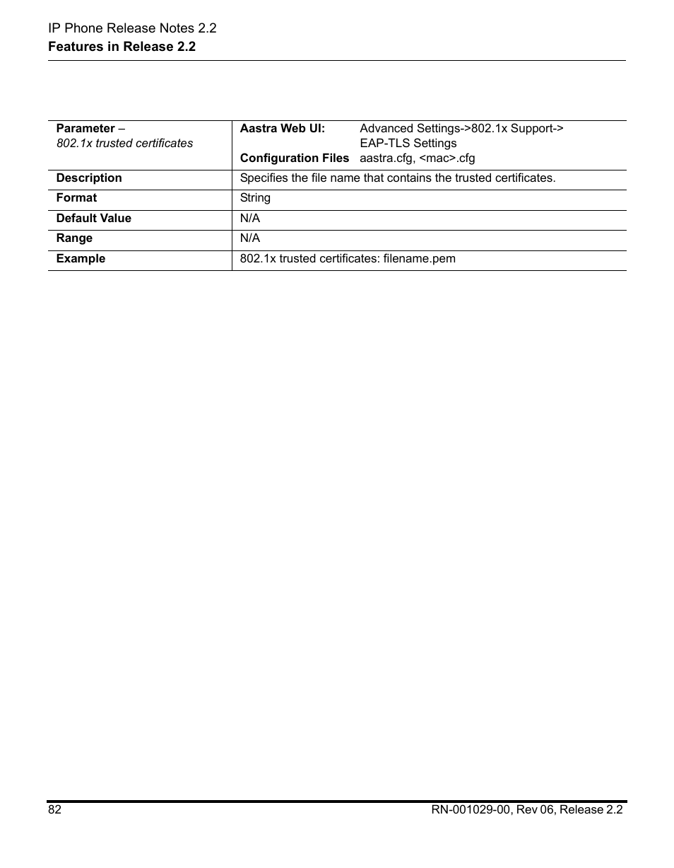 Aastra Telecom REV 06 User Manual | Page 86 / 146