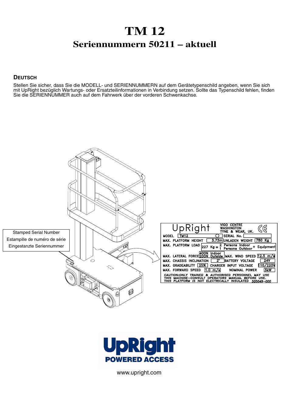 Tm 12 | Snorkel TM12-sn50211+ User Manual | Page 19 / 84