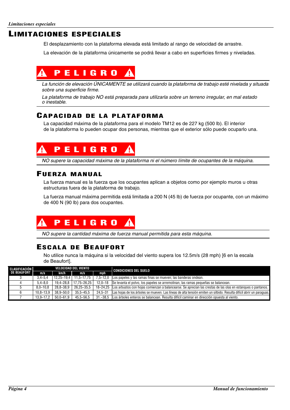 Imitaciones, Especiales | Snorkel TM12-sn50211+ User Manual | Page 56 / 84
