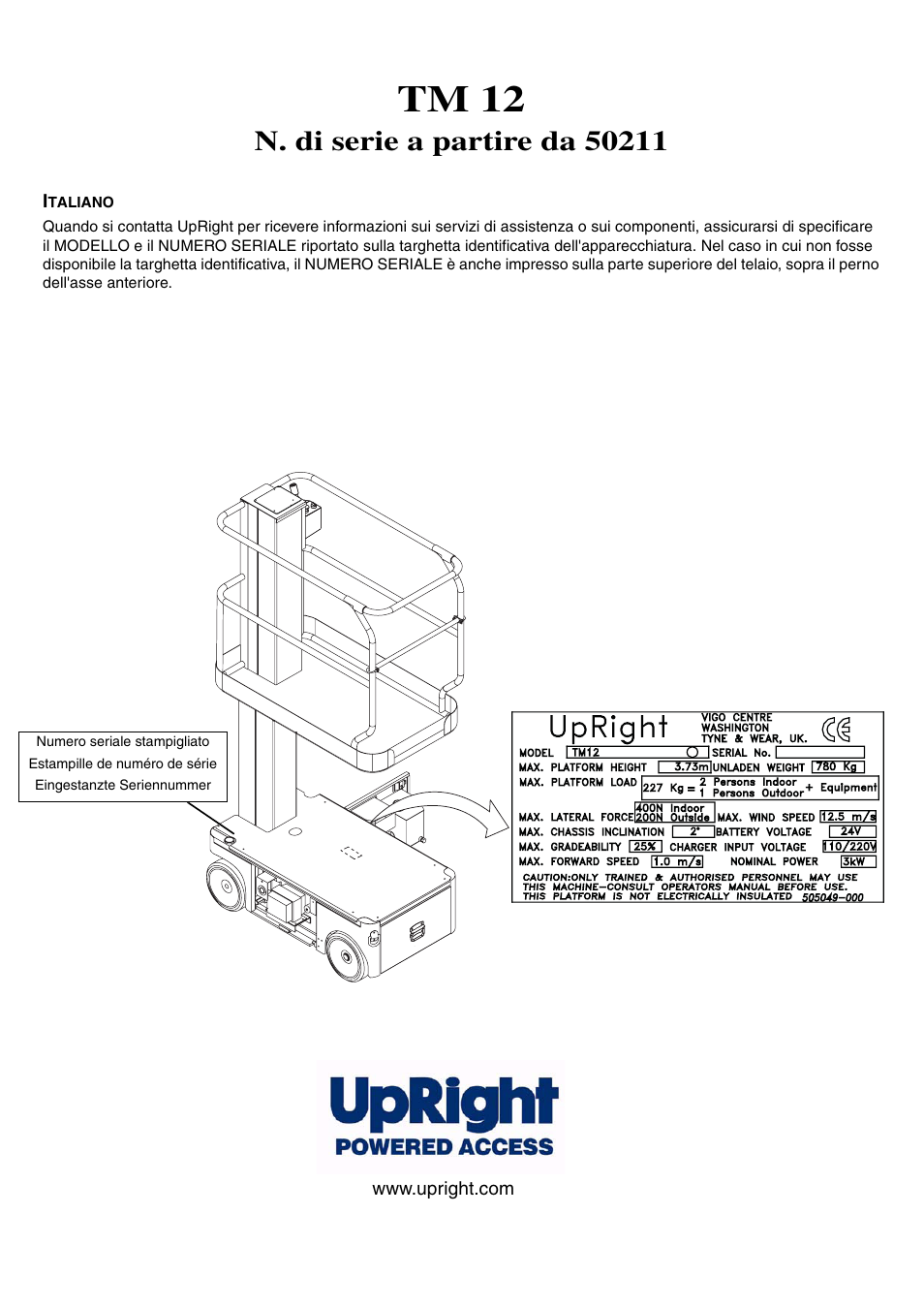 Tm 12 | Snorkel TM12-sn50211+ User Manual | Page 67 / 84