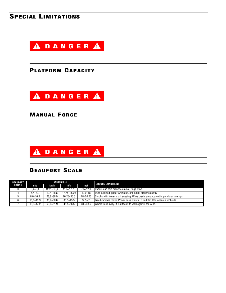 Pecial, Imitations | Snorkel TM12-sn51941+ User Manual | Page 7 / 52