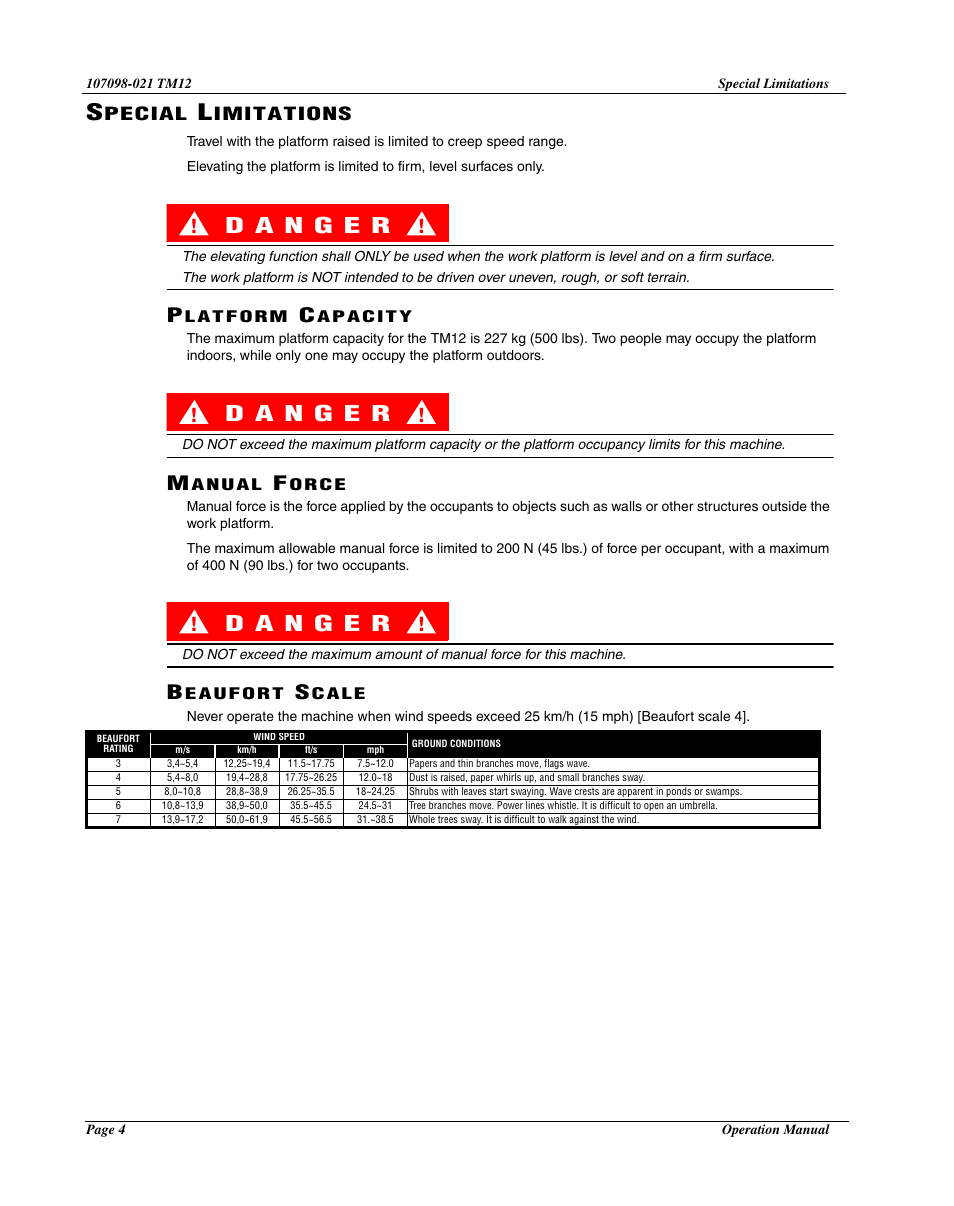 Pecial, Imitations | Snorkel TM12-sn6427-6918 User Manual | Page 6 / 52