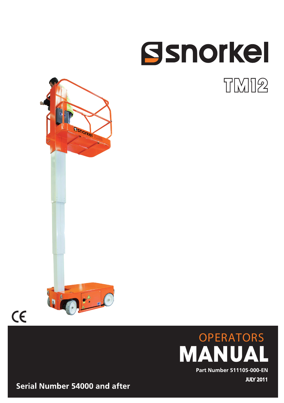 Snorkel TM12-sn54000+ User Manual | 20 pages