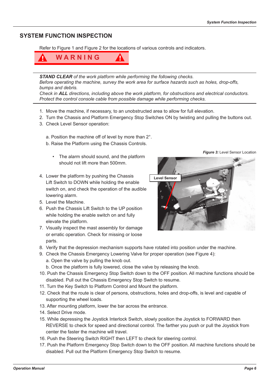 System function inspection | Snorkel TM12-sn54000+ User Manual | Page 10 / 20