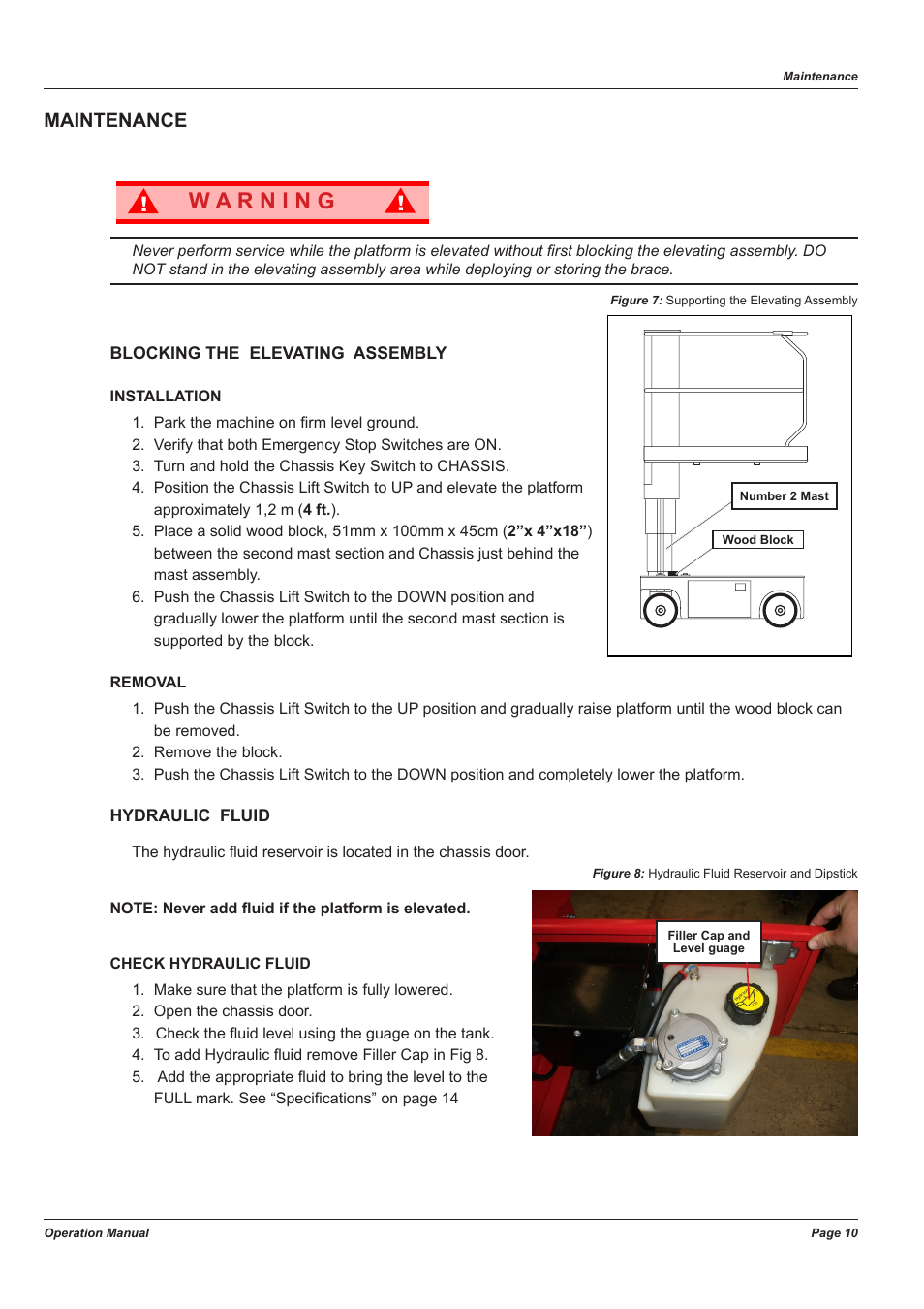 Maintenance | Snorkel TM12-sn54000+CE User Manual | Page 14 / 20