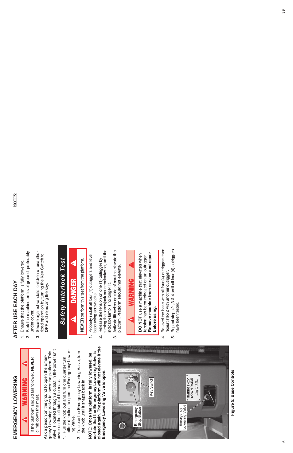 Safety interlock test | Snorkel U Drive 25-sn1001+ User Manual | Page 6 / 22