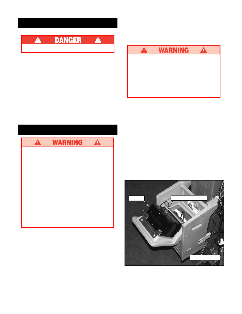 Safety interlock test, Battery maintenance, Battery charging (figure 5) | Snorkel UL20-sn17745+ User Manual | Page 4 / 8