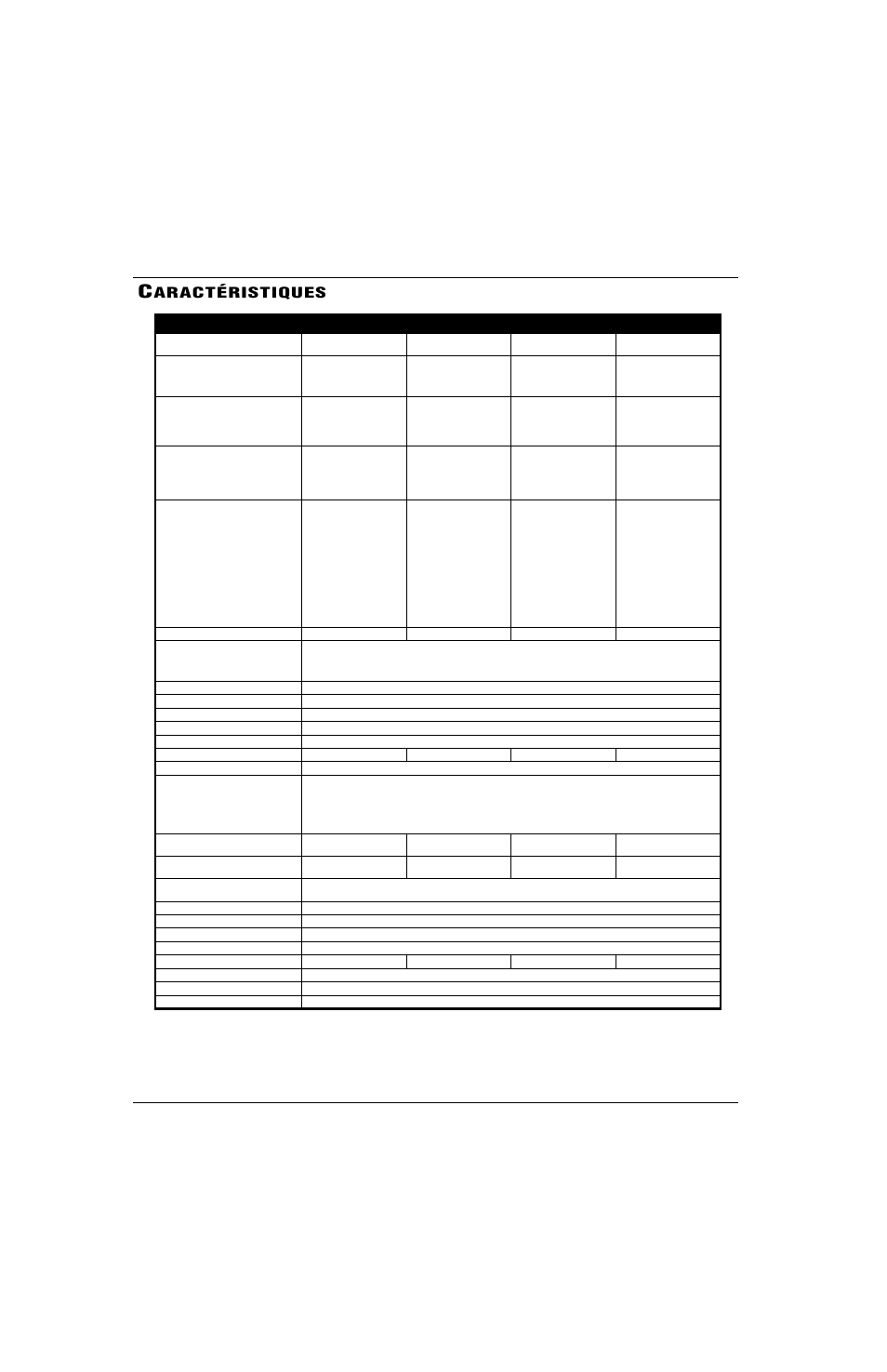 Aractéristiques | Snorkel X Series-sn17280-17572 User Manual | Page 42 / 64