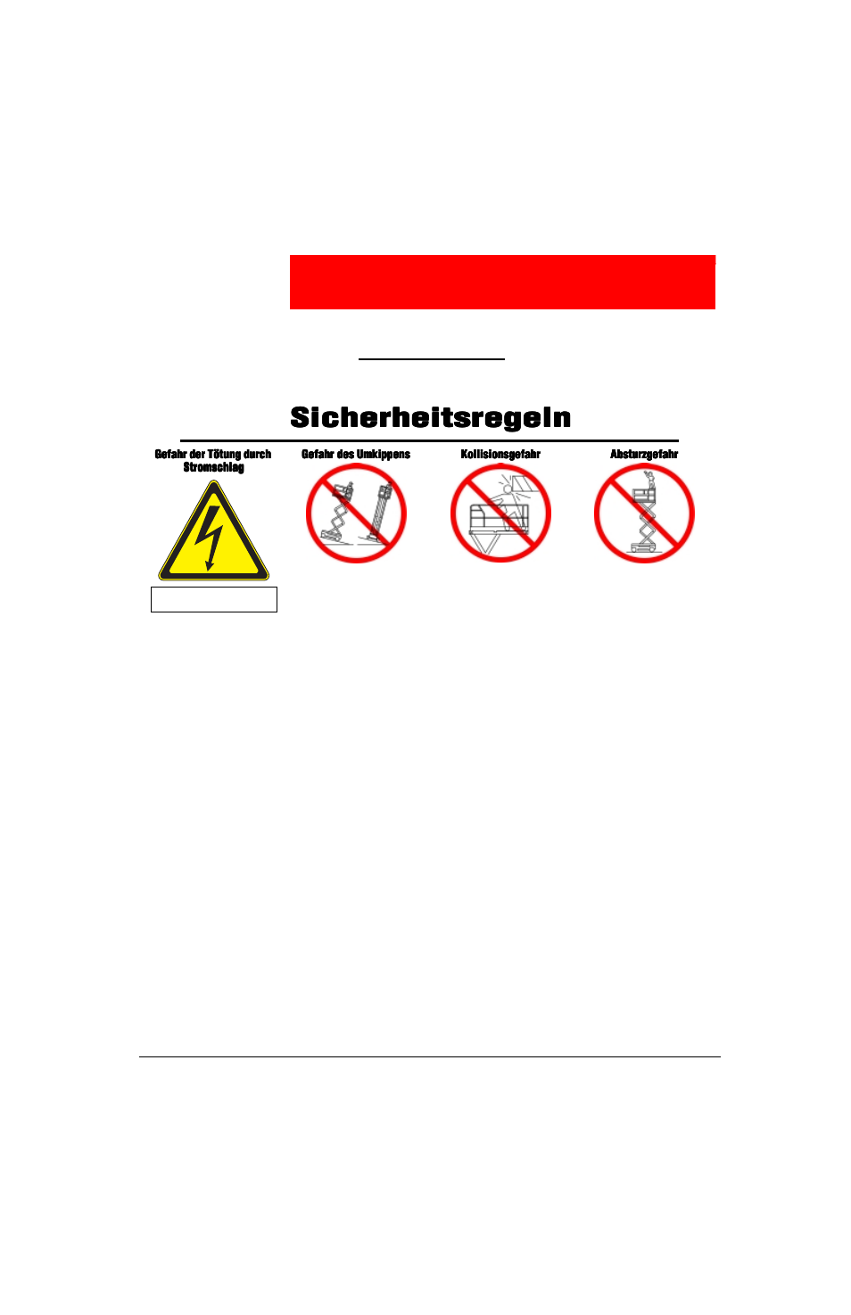 Etriebsanleitung, Warnung, Sicherheitsregeln | Snorkel X Series-sn17280-17572 User Manual | Page 43 / 64