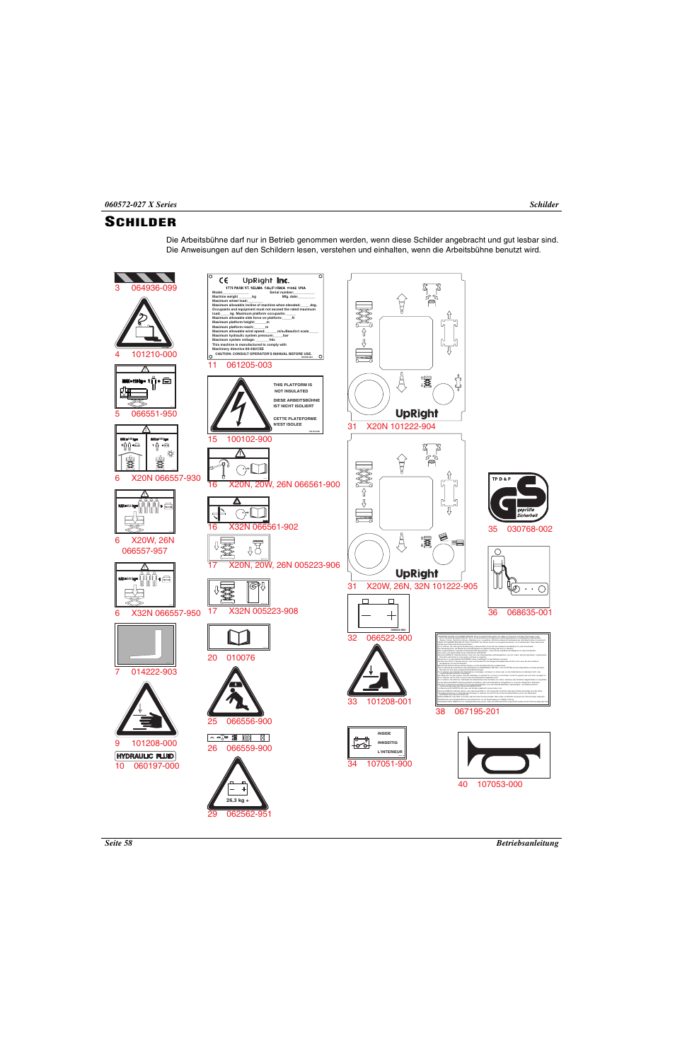 Childer | Snorkel X Series-sn17573-19999 User Manual | Page 60 / 64
