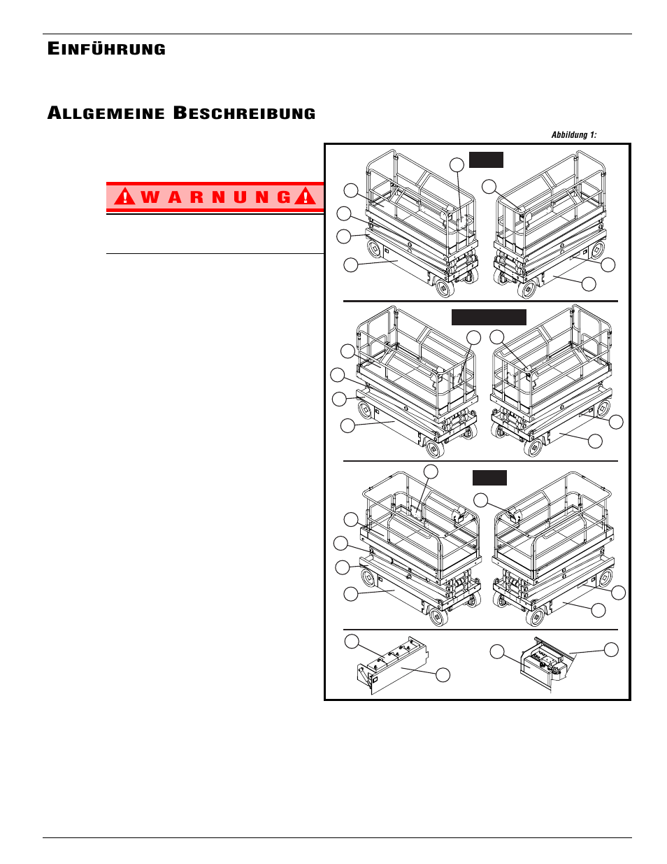 Inführung, Llgemeine, Eschreibung | Snorkel X Series-sn50000+ User Manual | Page 29 / 70