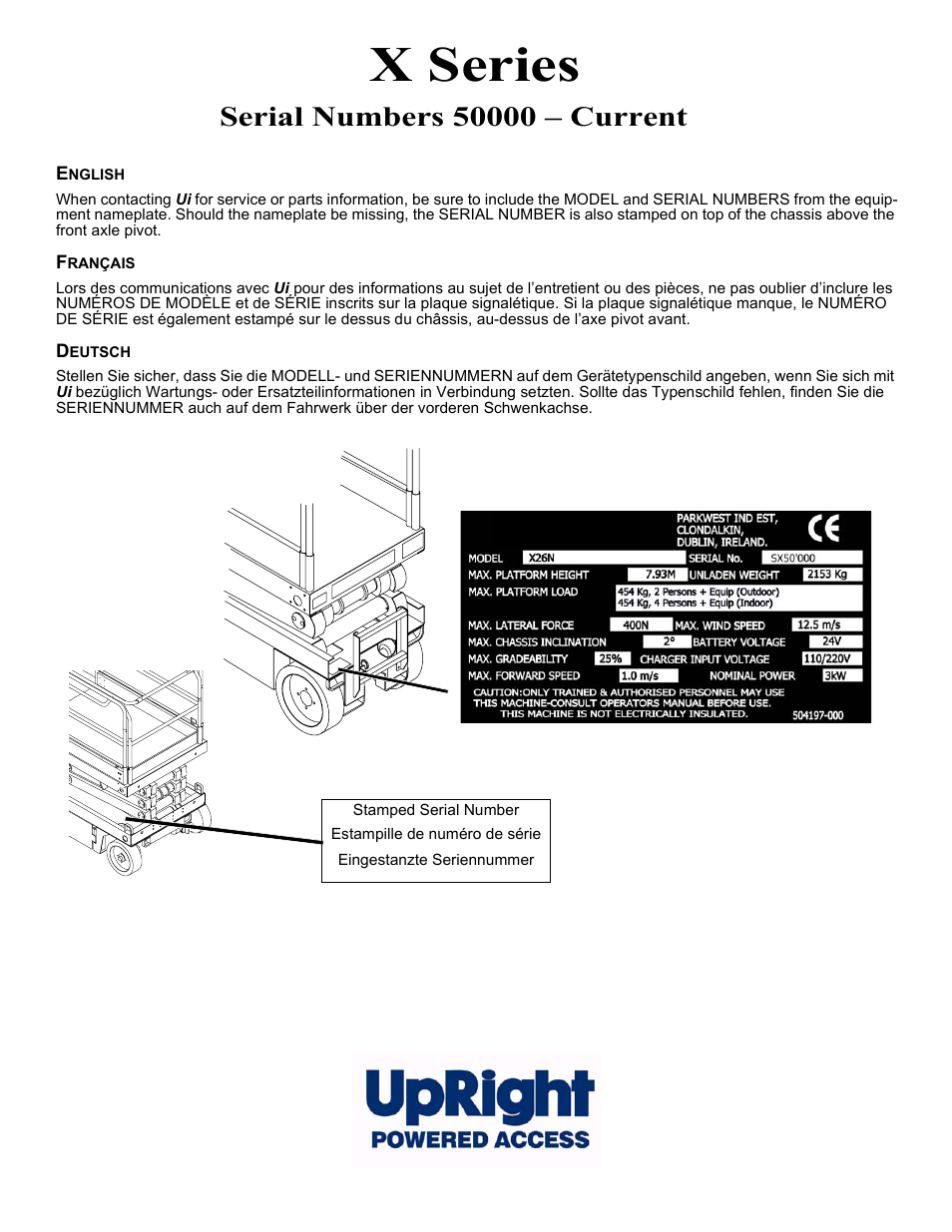 X series | Snorkel X Series-sn50000+ User Manual | Page 3 / 70