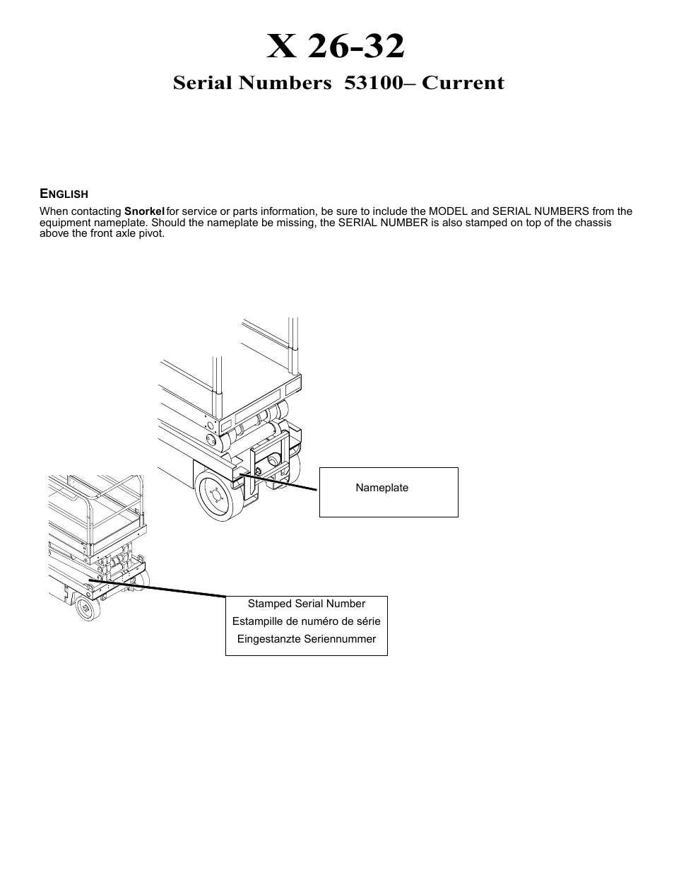 X 26-32 | Snorkel X32-sn53100+ User Manual | Page 3 / 26