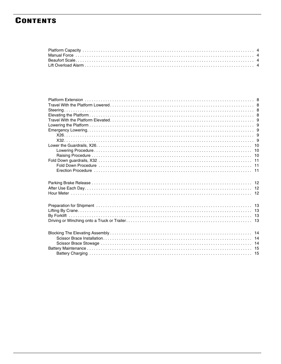 Ontents | Snorkel X32-sn53100+ User Manual | Page 6 / 26