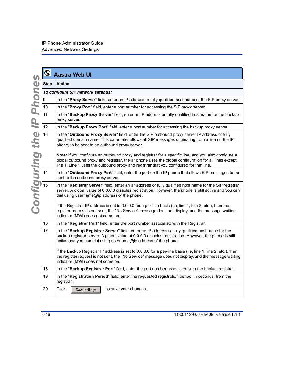 Configuring the ip phones | Aastra Telecom SIP 480I User Manual | Page 102 / 504